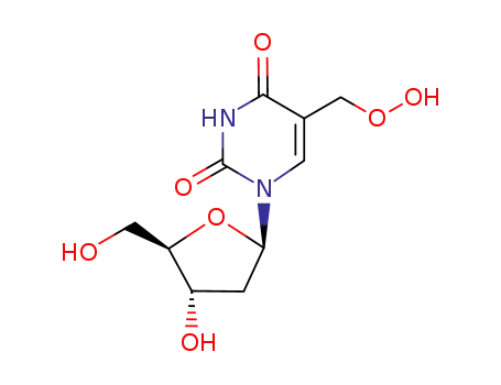 Molecular Structure of 38716-10-8 (5-hydroperoxymethyl-2'-deoxyuridine)