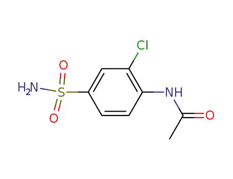 Molecular Structure of 68252-72-2 (N-[4-(AMINOSULFONYL)-2-CHLOROPHENYL!ACETAMIDE, 97+%)
