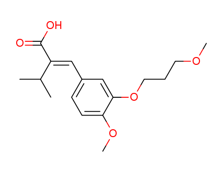 (2E)-2-[[4-methoxy-3-(3-methoxypropoxy)phenyl]methylidene]-3-methylbutanoic acid