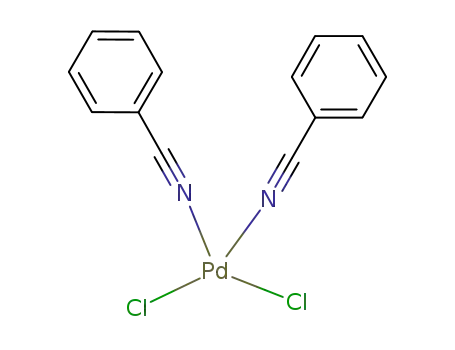 Molecular Structure of 14220-64-5 (Bis(benzonitrile)palladium chloride)