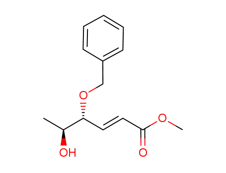 2-Hexenoic acid, 5-hydroxy-4-(phenylmethoxy)-, methyl ester,
(2E,4R,5S)-