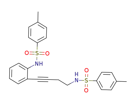 Molecular Structure of 1000205-65-1 (2-(4-(N-tosyl)amino-1-butynyl)-N-tosylaniline)