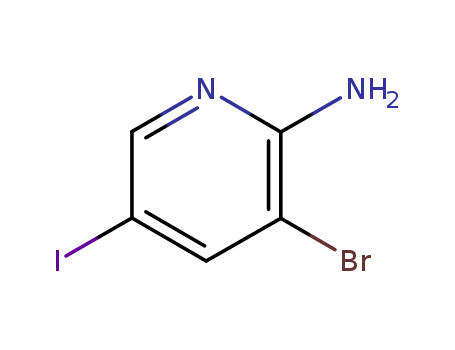 2- Pyridinamine, 3- bromo- 5- iodo-