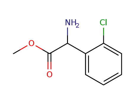 Molecular Structure of 141109-13-9 (DL-Chlorophenylglycine methyl ester hydrochloride)