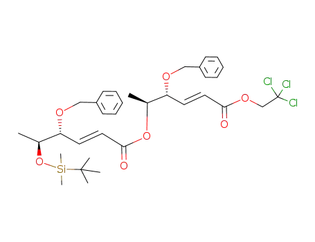 (E)-(4R,5S)-4-Benzyloxy-5-(tert-butyl-dimethyl-silanyloxy)-hex-2-enoic acid (E)-(1S,2R)-2-benzyloxy-1-methyl-4-(2,2,2-trichloro-ethoxycarbonyl)-but-3-enyl ester
