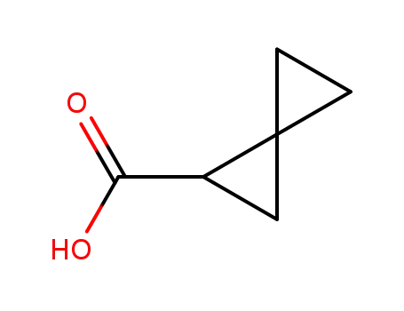 Molecular Structure of 17202-64-1 (SPIRO[2.2]PENTANE-1-CARBOXYLIC ACID)