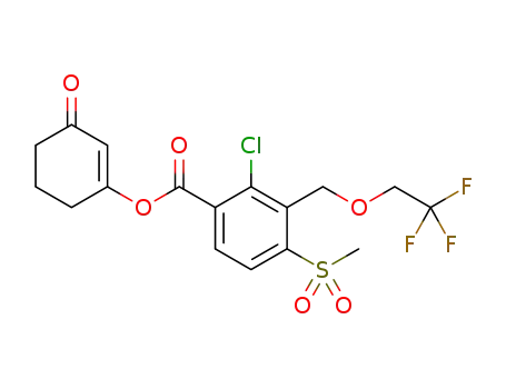 BENZOIC ACID, 2-CHLORO-4-(METHYLSULFONYL)-3-[(2,2,2-TRIFLUOROETHOXY)METHYL]-, 3-OXO-1-CYCLOHEXEN-1-YL ESTER