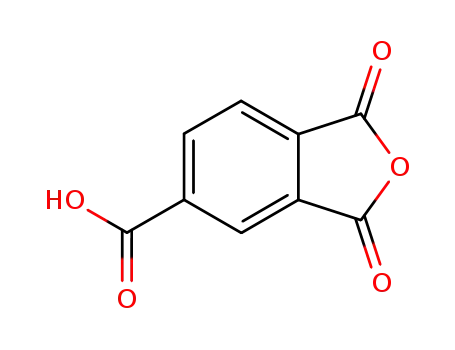 Molecular Structure of 145253-53-8 (5-Isobenzofurancarboxylicacid,1,3-dihydro-1,3-dioxo-,radicalion(1-)(9CI))