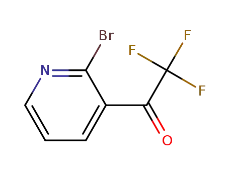 Molecular Structure of 886371-13-7 (1-(2-BROMO-PYRIDIN-3-YL)-2,2,2-TRIFLUORO-ETHANONE)