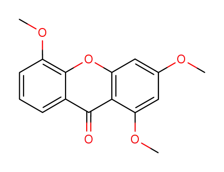 Molecular Structure of 6563-50-4 (9H-Xanthen-9-one, 1,3,5-trimethoxy-)