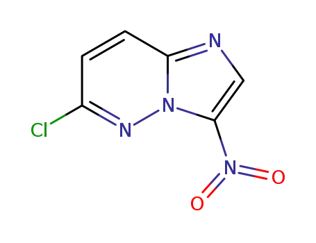 Molecular Structure of 18087-76-8 (6-CHLORO-3-NITRO-IMIDAZO[1,2-B]PYRIDAZIN)