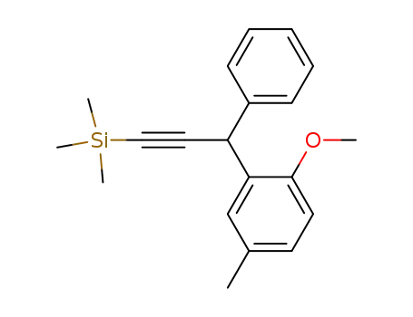 Silane, [3-(2-methoxy-5-methylphenyl)-3-phenyl-1-propynyl]trimethyl-