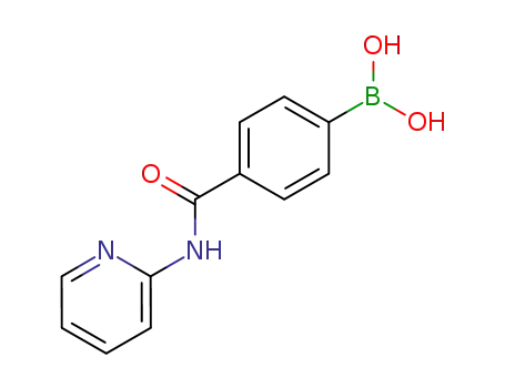 Molecular Structure of 850568-25-1 (4-(PYRIDIN-2-YL)AMINOCARBONYLPHENYLBORONIC ACID)