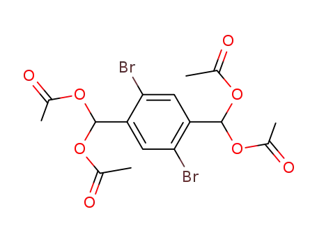 1,4-dibromo-2,5-bis-diacetoxymethyl-benzene
