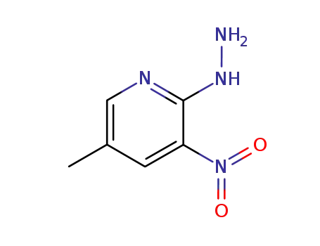 Molecular Structure of 21901-25-7 (2-Hydrazinyl-5-methyl-3-nitropyridine)