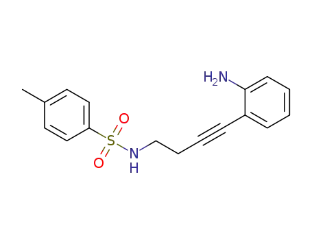 Molecular Structure of 1416349-23-9 (N-(4-(2-aminophenyl)but-3-yn-1-yl)-4-methylbenzenesulfonamide)