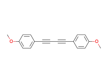 Molecular Structure of 22779-05-1 (Benzene, 1,1'-(1,3-butadiyne-1,4-diyl)bis[4-methoxy-)