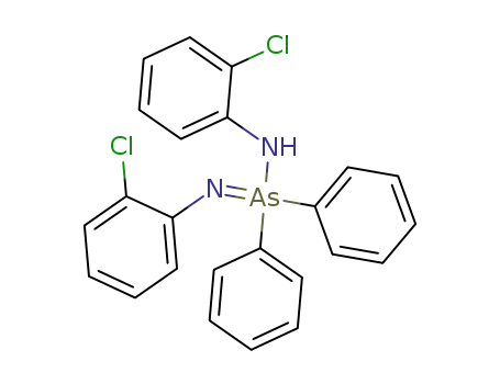 Molecular Structure of 110837-89-3 (N,N-bis(o-chlorophenyl)-As,As-diphenylarsinimidic amide)