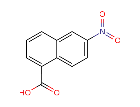 Molecular Structure of 1975-45-7 (1-Naphthalenecarboxylic acid, 6-nitro-)