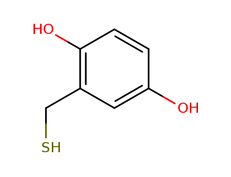 Molecular Structure of 5273-75-6 (1,4-Benzenediol, 2-(mercaptomethyl)-)