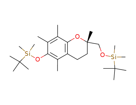 6-(<i>tert</i>-butyl-dimethyl-silanyloxy)-2-(<i>tert</i>-butyl-dimethyl-silanyloxymethyl)-2,5,7,8-tetramethyl-chroman