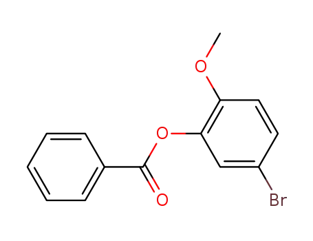 Molecular Structure of 159783-14-9 (Phenol, 5-bromo-2-methoxy-, benzoate)