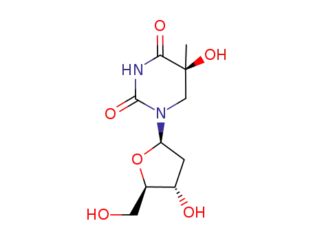 Thymidine, 5,6-dihydro-5-hydroxy-, (S)-