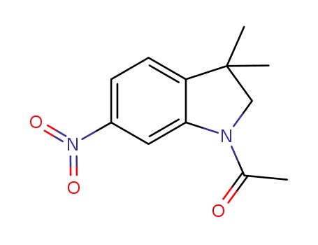Molecular Structure of 453562-68-0 (1-(3,3-DIMETHYL-6-NITROINDOLIN-1-YL)ETHANONE)