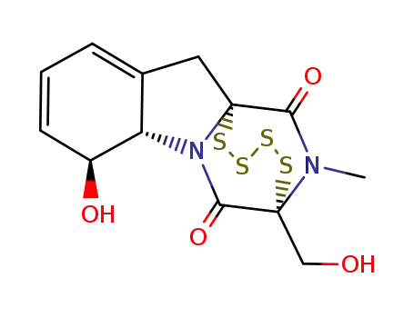 (3R)-2,3,5aβ,6α-Tetrahydro-6β-hydroxy-3β-(hydroxymethyl)-2-methyl-10H-3α,10aα-epitetrathiopyrazino[1,2-a]indole-1,4-dione