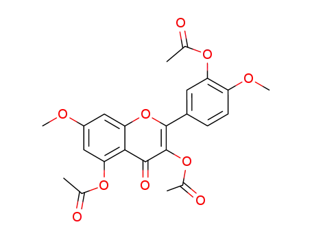 4H-1-Benzopyran-4-one,
3,5-bis(acetyloxy)-2-[3-(acetyloxy)-4-methoxyphenyl]-7-methoxy-
