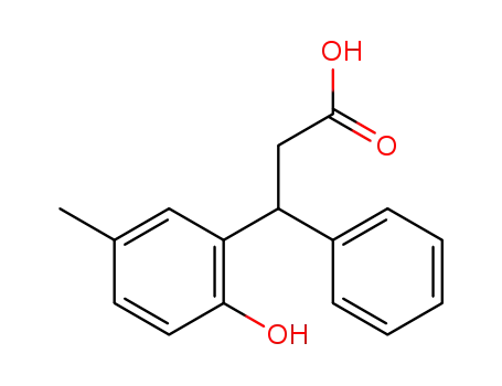 3-(2-hydroxy-5-methyl-phenyl)-3-phenyl-propionic acid