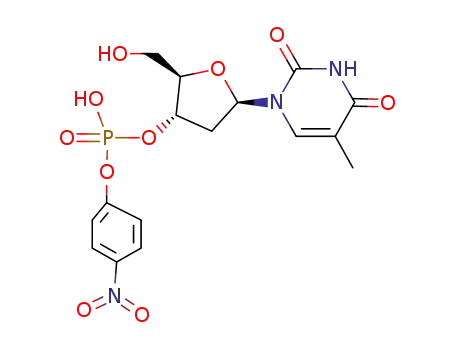 Molecular Structure of 16562-50-8 (4-nitrophenyl 3'-thymidylate)