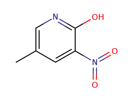 Molecular Structure of 7464-14-4 (2-Hydroxy-5-methyl-3-nitropyridine)