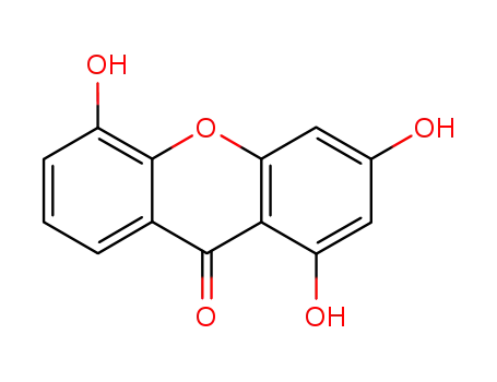 Molecular Structure of 6732-85-0 (1,3,5-Trihydroxyxanthone)