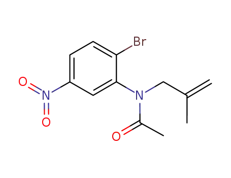 Molecular Structure of 453562-67-9 (N-(2-BROMO-5-NITROPHENYL)-N-(2-METHYLALLYL)ACETAMIDE)