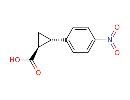CYCLOPROPANECARBOXYLIC ACID, 2-(4-NITROPHENYL)-, (1R,2R)-REL-