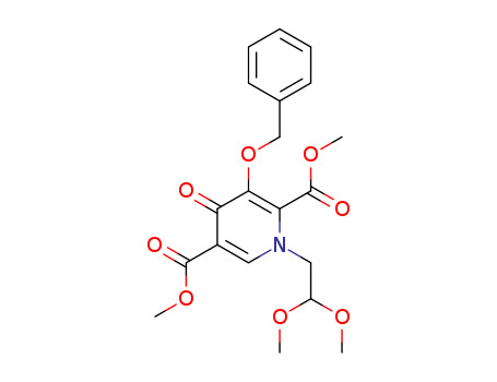Dimethyl 1-(2,2-dimethoxyethyl)-4-oxo-3-phenylmethoxypyridine-2,5-dicarboxylate