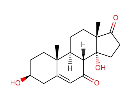 Molecular Structure of 58211-52-2 (3β,14α-dihydroxyandrost-5-en-7,17-dione)