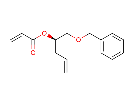 Molecular Structure of 640298-47-1 (Acrylic acid (R)-1-benzyloxymethyl-but-3-enyl ester)