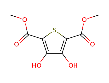 Molecular Structure of 58416-04-9 (3,4-Dihydroxy-thiophene-2,5-dicarboxylic acid dimethyl ester)