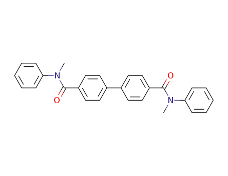 Molecular Structure of 88234-22-4 (<i>N</i>,<i>N</i>'-dimethyl-<i>N</i>,<i>N</i>'-diphenyl-biphenyl-4,4'-dicarboxamide)