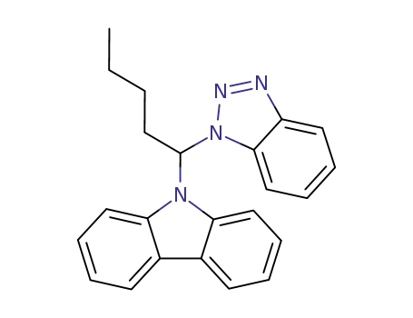 Molecular Structure of 132724-55-1 (1-(benzotriazol-1-yl)-1-(carbazol-9-yl)-pentane)