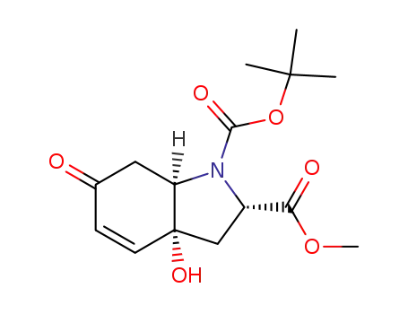 (2S,3aR,7aR)-3a-Hydroxy-6-oxo-2,3,3a,6,7,7a-hexahydro-indole-1,2-dicarboxylic acid 1-tert-butyl ester 2-methyl ester