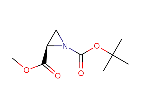 Molecular Structure of 1239355-46-4 ((R)-1-tert-Butyl 2-Methyl aziridine-1,2-dicarboxylate)
