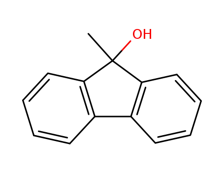 Molecular Structure of 6311-22-4 (9-hydroxy-9-methylfluorene)