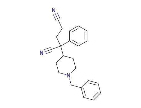 Molecular Structure of 83898-32-2 (2-[1-benzyl-4-piperidyl]-2-phenylglutaronitrile)