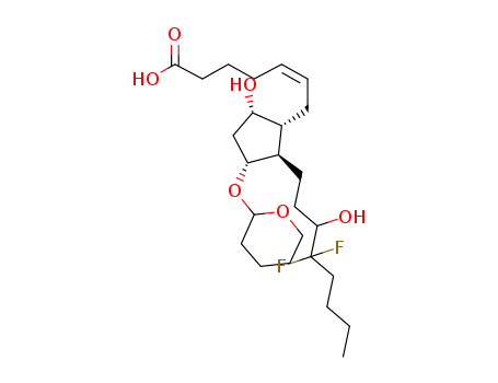 (Z)-7-[(1R,2R,3R,5S)-2-(4,4-Difluoro-3-hydroxyoctyl)-5-hydroxy-3-[(tetrahydro-2H-pyran-2-yl)oxy]cyclopentyl]hept-5-enoic acid