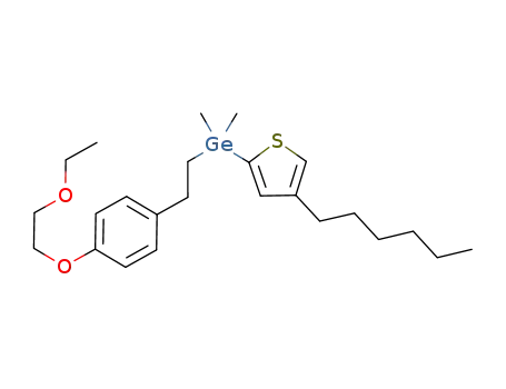 Molecular Structure of 438587-18-9 ({2-[4-(2-ethoxyethoxy)phenyl]ethyl}-(4-hexylthiophen-2-yl)dimethylgermane)
