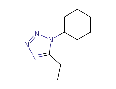 Molecular Structure of 46165-46-2 (1-Cyclohexyl-5-ethyl-1H-tetrazole)