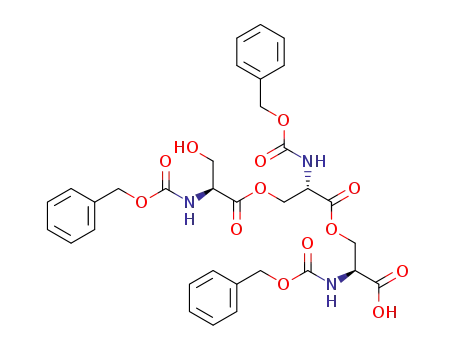 (S)-2-Benzyloxycarbonylamino-3-hydroxy-propionic acid (S)-2-benzyloxycarbonylamino-2-((S)-2-benzyloxycarbonylamino-2-carboxy-ethoxycarbonyl)-ethyl ester